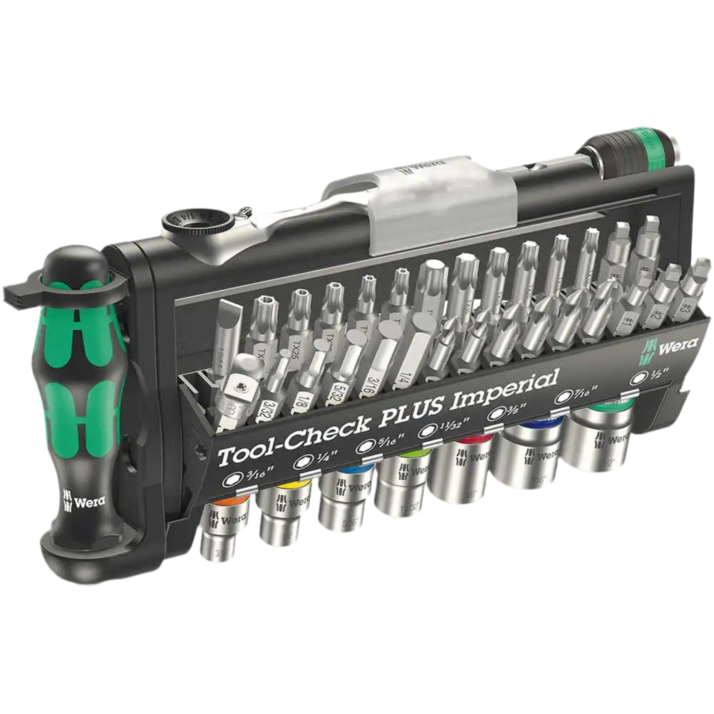 WERA 1/4" AF SCREWDRIVER & OFFSET IMPERIAL RATCHET SET - 39 PIECE WER056491