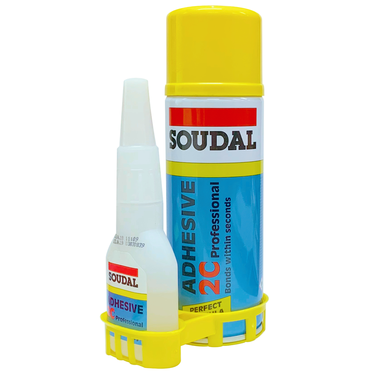 Soudal 135624 2C Professional Mitre Super Adhesive Glue Kit, 100g Adhesive & 400ml Activator