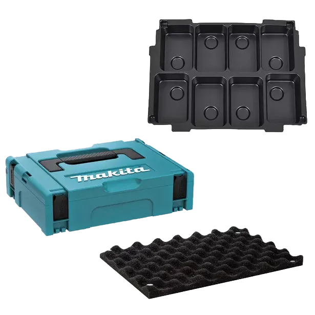MAKITA MAKPAC CASE 1 / 8 X 18V BATTERY STORAGE MAKPAC115