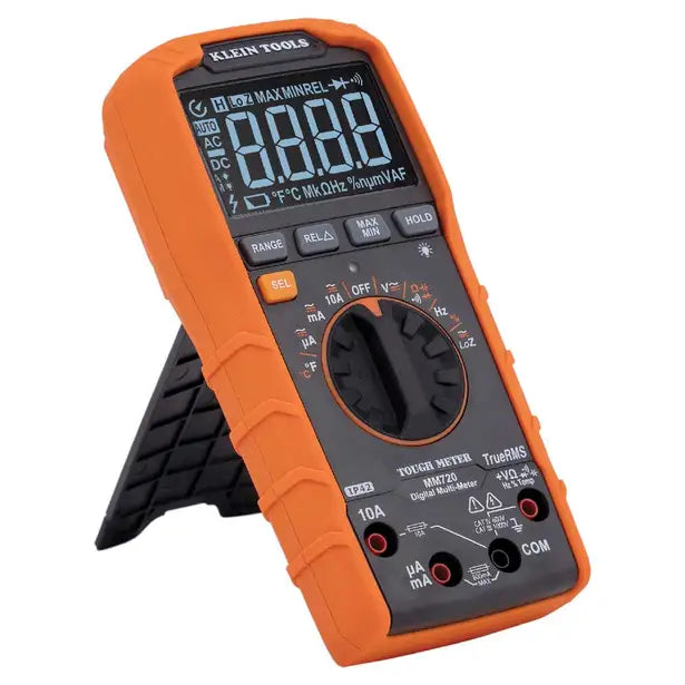 KLEIN 1000V 10A AC/DC DIGITAL MULTIMETER LOZ TRMS TEMP CATIV A-MM720