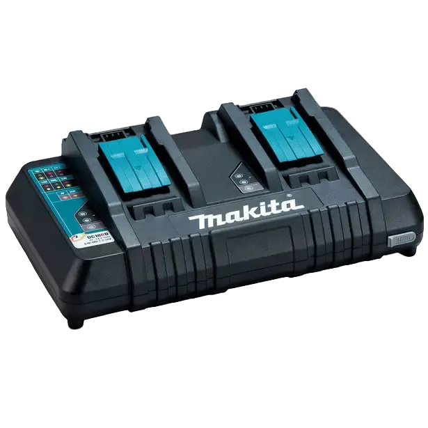 MAKITA 18V DUAL PORT RAPID BATTERY CHARGER DC18RD
