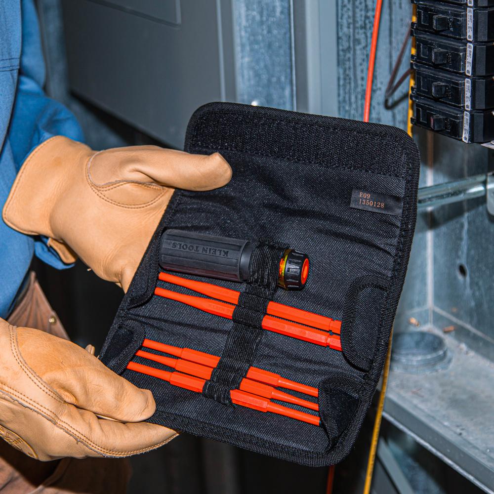 Klein A-32288 8-in-1 1000V Insulated Interchangeable Screwdriver Set