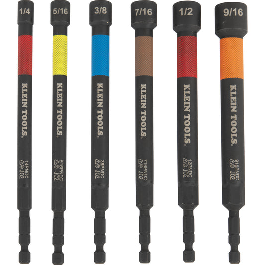 KLEIN MAGNETIC POWER NUT DRIVER 6PCE A-32930