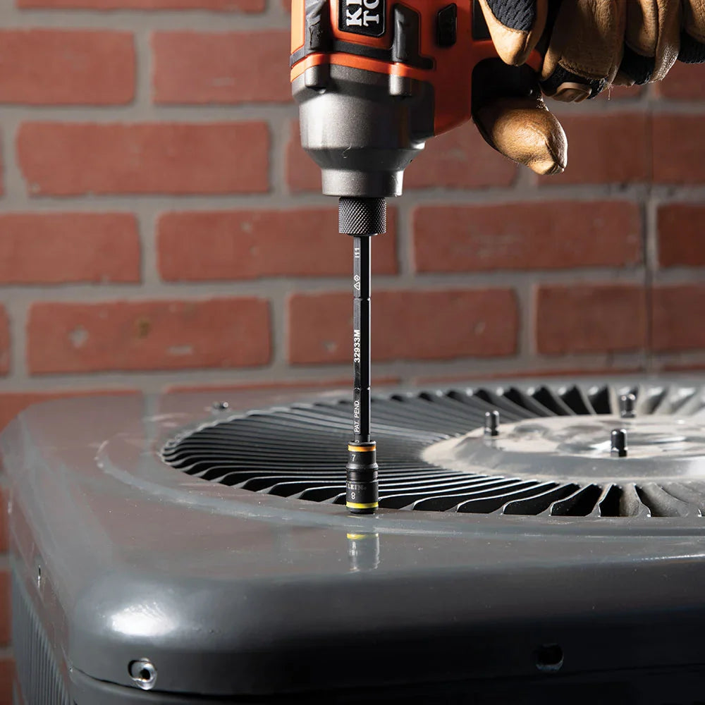 KLEIN Tools A-32933M 6-in-1 Impact Rated Flip Socket Set, Metric