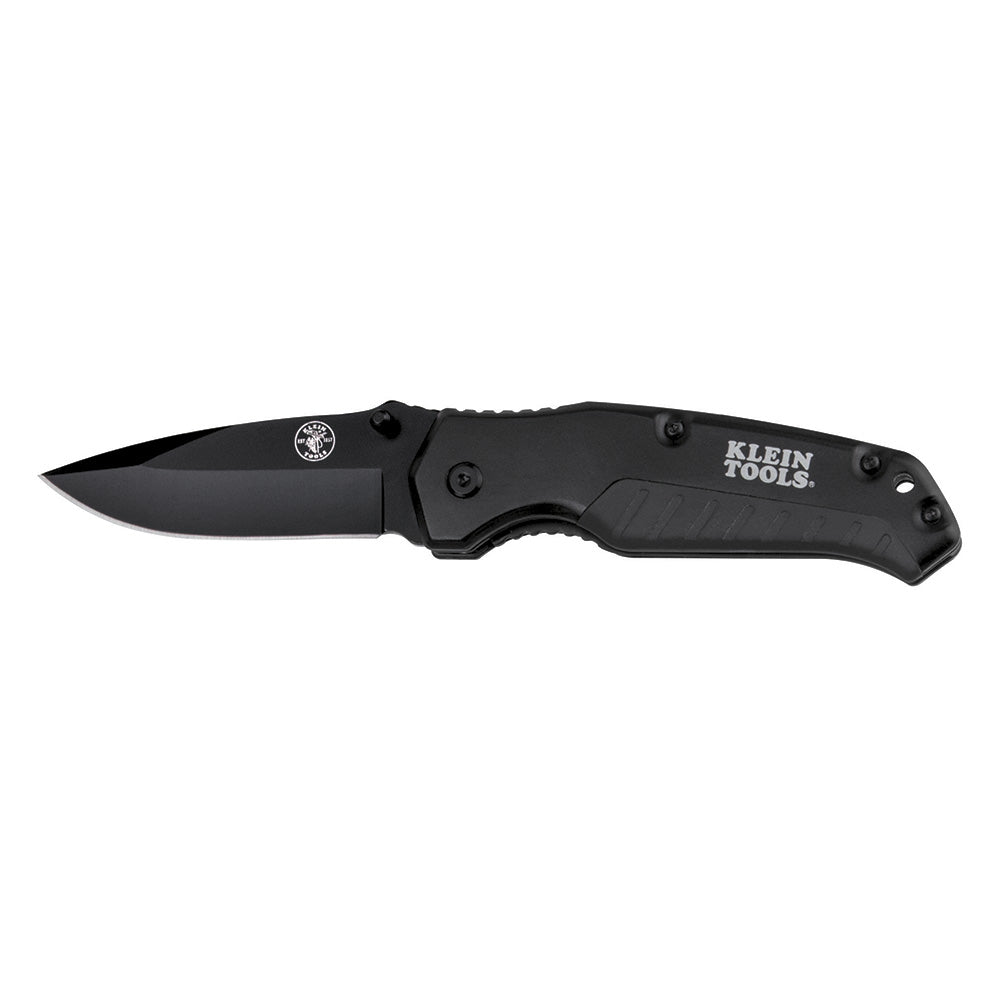 KLEIN Tools A-44220 Pocket Knife, Black, Drop Point Blade