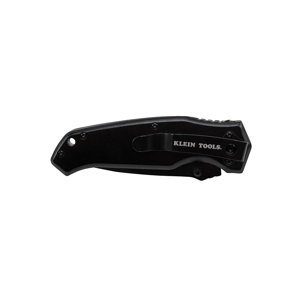 KLEIN Tools A-44220 Pocket Knife, Black, Drop Point Blade