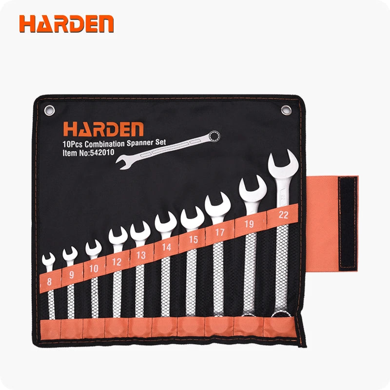 HARDEN PRO COMBINATION SPANNER SET METRIC (10 PCS)