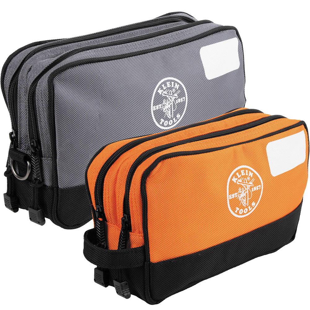 Klein Double Zipper Tool Bag, 2-Pack 55579