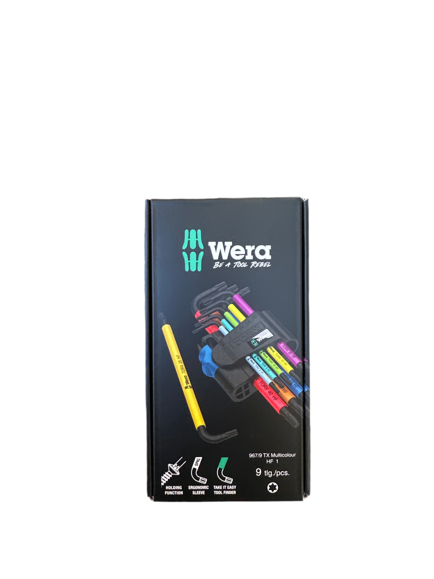 WERA 967/9 TX Multicolour HF 1 L-key Set w/ Holding Function - 9 Piece WER024179