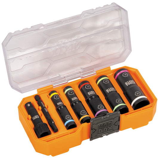 Klein KNECT™ Flip-10 Heavy Duty Flip Impact Socket Set, Metric, 8-Piece A-65619