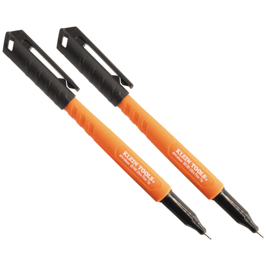 KLEIN Tools A-861002 Skribes™ Black Ultra Fine Tip Permanent Markers 2 Pack
