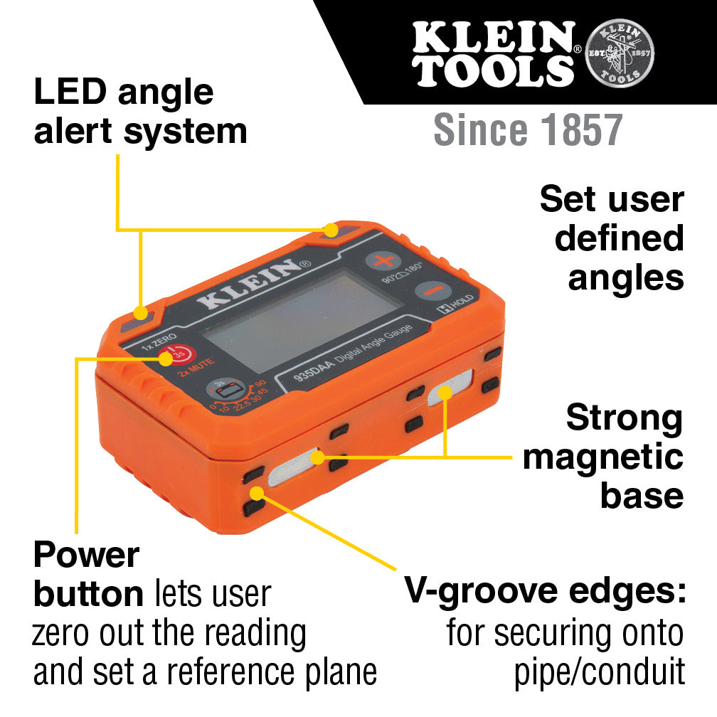 KLEIN Magnetic Digital Angle Finder with Angle Alert A-935DAA