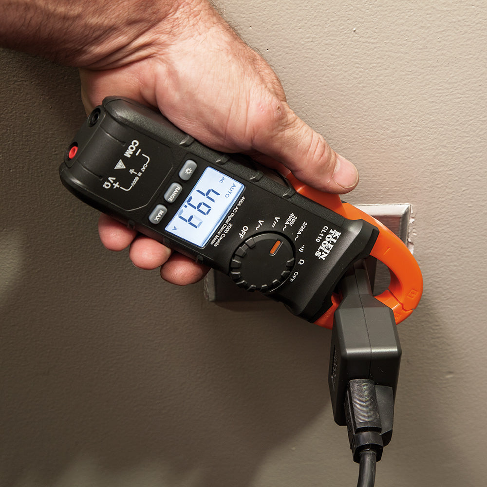 KLEIN Tools A-CL110 Clamp Meter Digital AC Auto-Ranging Tester 400 Amp