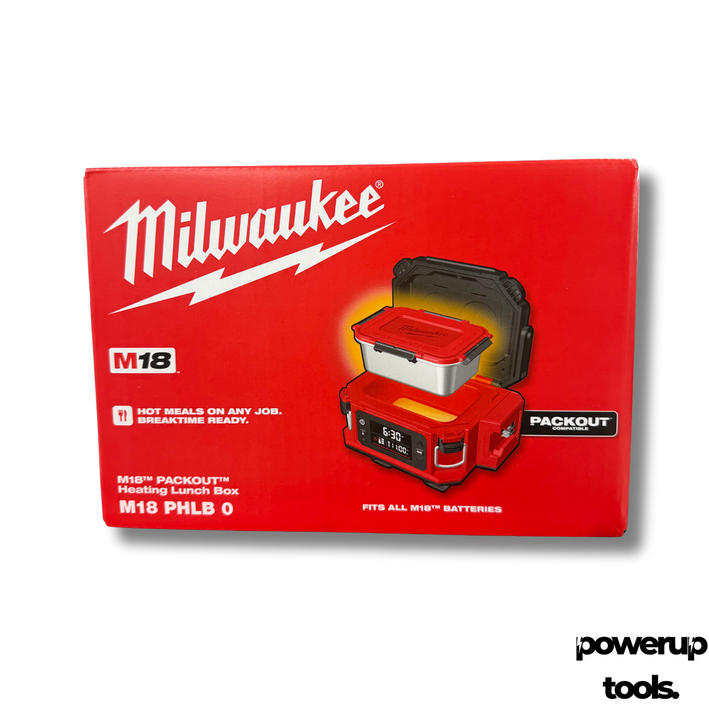 Milwaukee M18PHLB0 18V Li-ion Cordless Heating Lunch Box - Skin Only