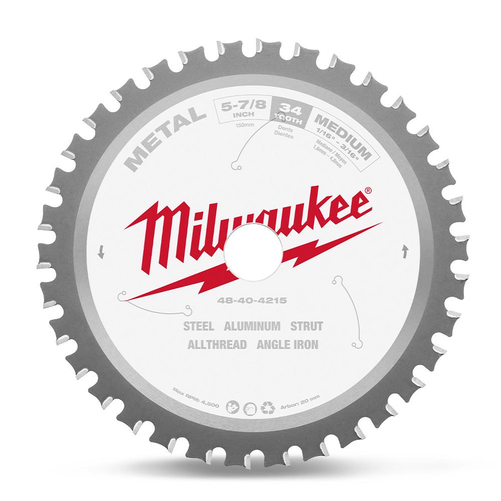 Milwaukee 48404215 149mm (5-7/8”) 34T Metal Circular Saw Blade