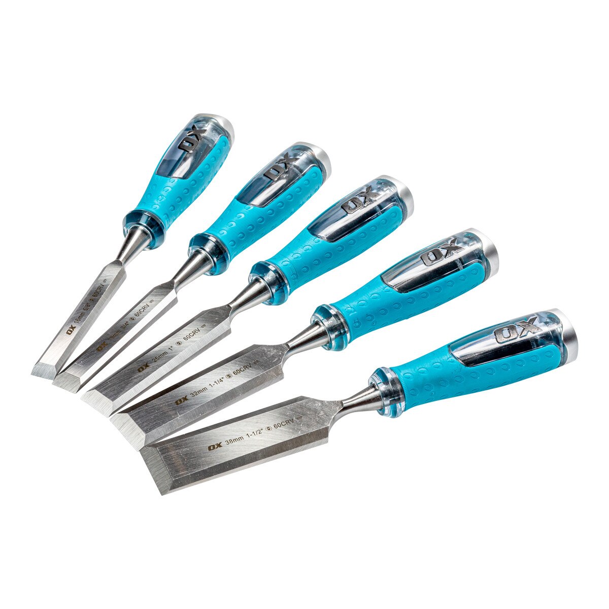OX-Pro 5 piece chisel set 16mm - 38mm OX-P370905