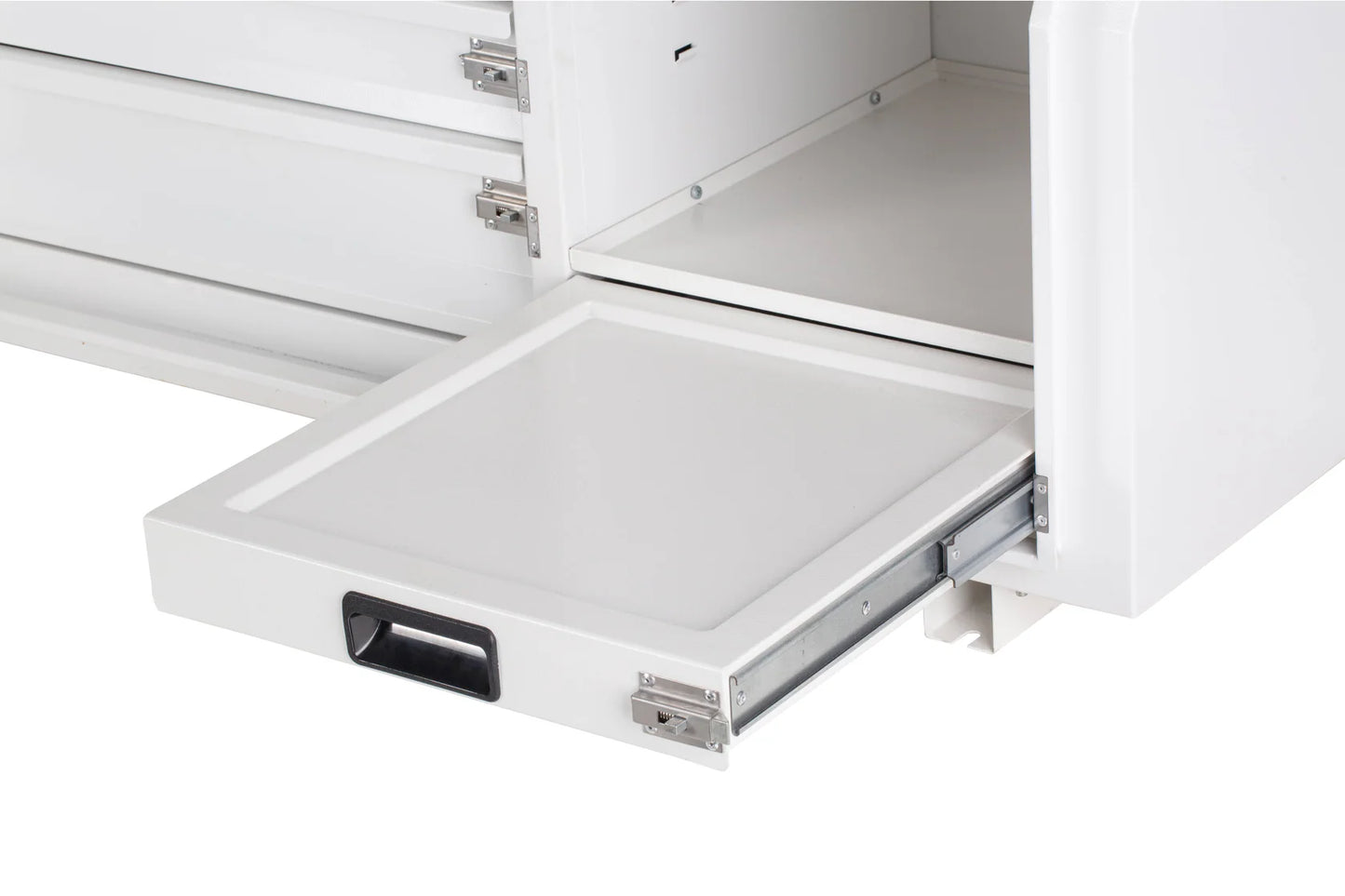 KABoxes 1150 Series – 4 Drawer & 5 Shelf Toolbox – White / Charcoal Grey