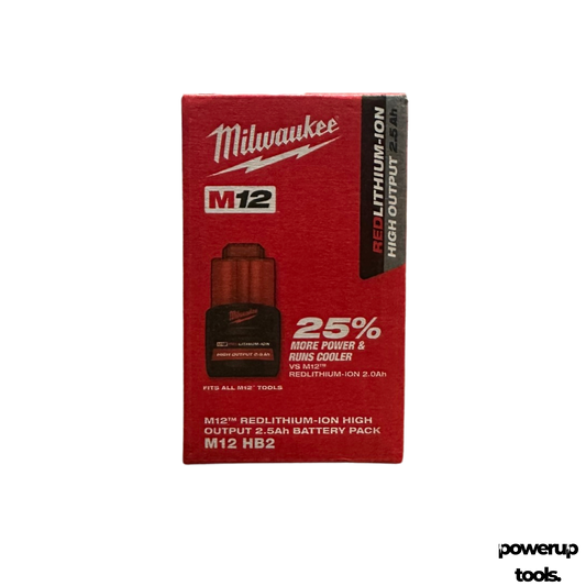Milwaukee 12V 2.5Ah High Output Lithium-Ion Battery M12HB2