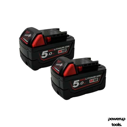 Milwaukee 18V 5.0Ah Dual Lithium-Ion Battery Twin Pack M18B52