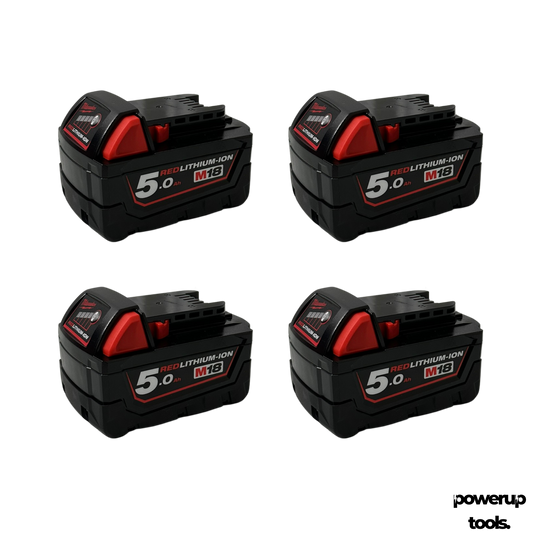 Milwaukee 18V 5.0Ah Lithium-Ion Battery 4-Pack M18B54