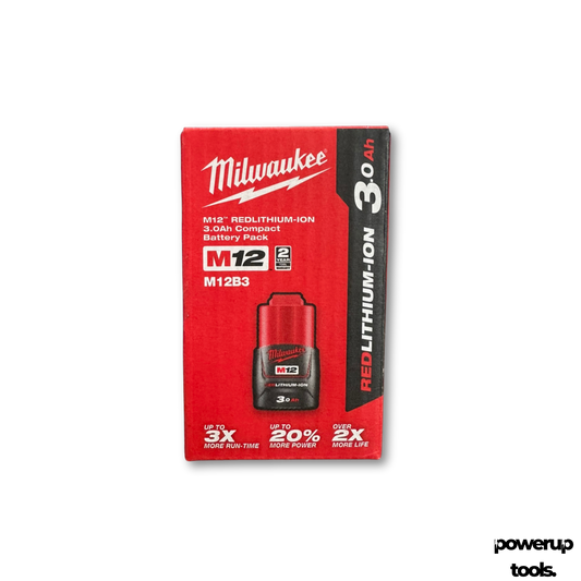 Milwaukee 12V 3.0Ah Compact Lithium-Ion Battery M12B3