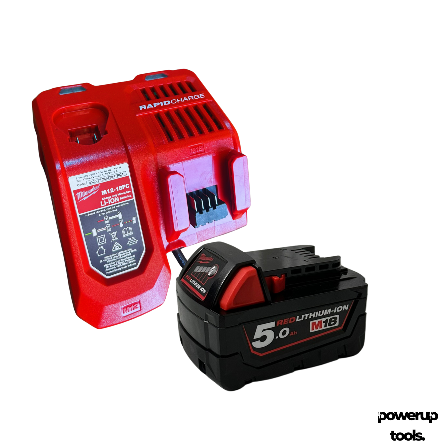 Milwaukee 18V 5.0Ah Lithium-Ion Battery & Charger Starter Pack – M18SP-501B
