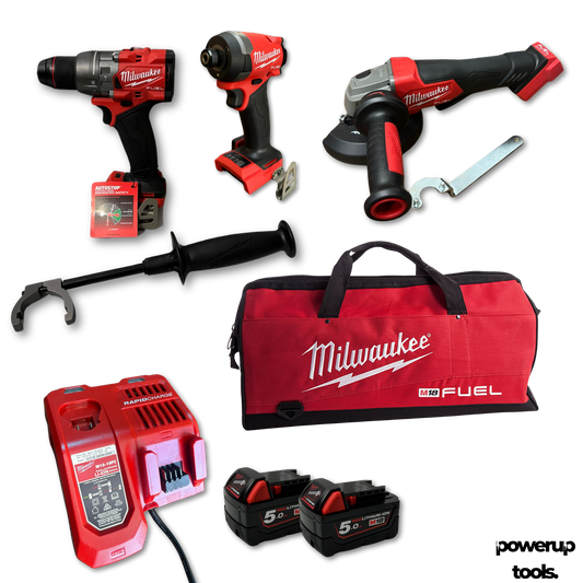 Milwaukee 18V Brushless 3 Piece Combo Kit – Power Pack M18FPP3A3502BPUT