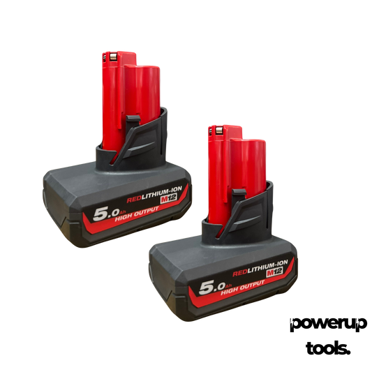Milwaukee TWINPACK 12V 5.0Ah High Output Lithium-Ion Battery M12HB52