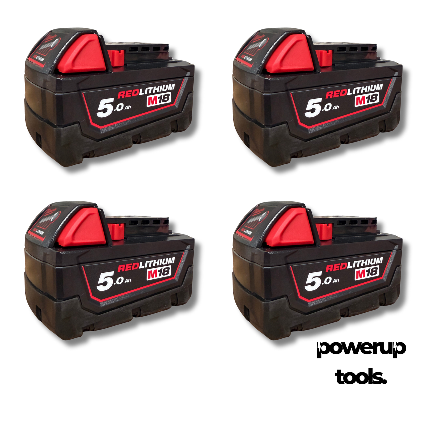 Milwaukee 18V 5.0Ah Lithium-Ion Battery 4-Pack M18B54