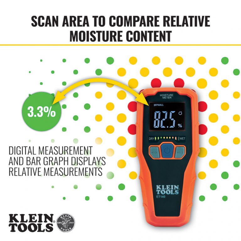 KLEIN Tools A-ET140 Pinless Moisture Meter