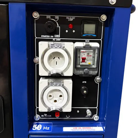 ITM DIESEL GENERATOR SILENT CABINET 8300W PEAK ELECTRIC START