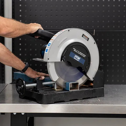 ITM 350MM METAL CUTTING DROP SAW, 240V, INC. TCT MILD STEEL BLADE