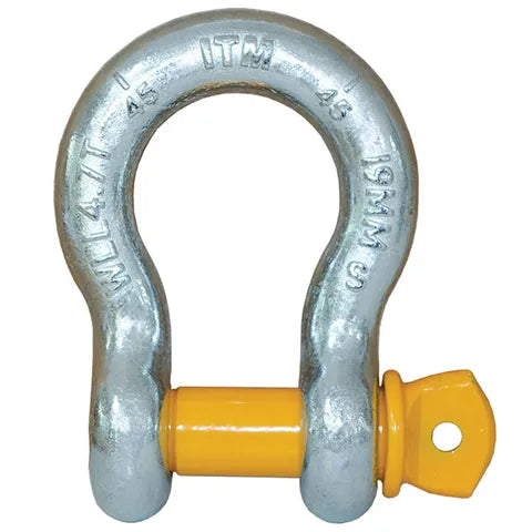 ITM YELLOW PIN GS SCREW PIN BOW SHACKLES
