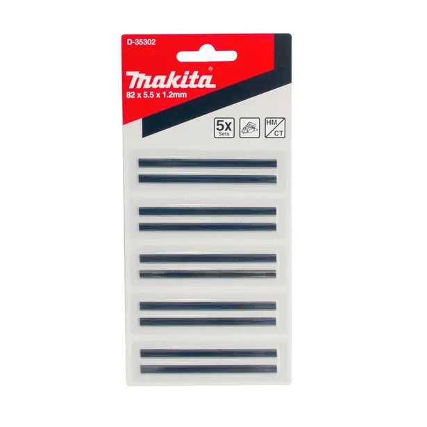 Makita D-16966 Double-Edged Planer Blade Set, Compound Bevel, Fine-Grade Steel For Smooth Finishing