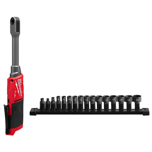 MILWAUKEE 12V FUEL™ INSIDER Extended Reach Pass-Through Ratchet Skin M12FPTR0