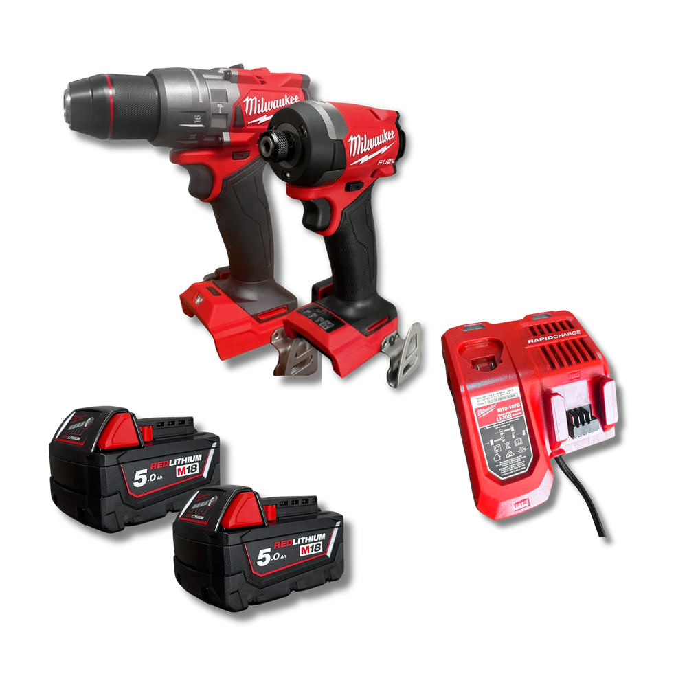 Milwaukee 18V 5.0Ah Li-ion Cordless 2pce Combo Kit M18FPP2AA3502C