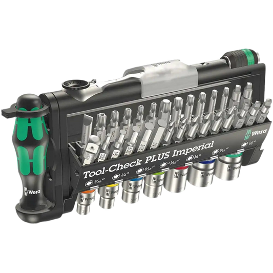 WERA 1/4" AF SCREWDRIVER & OFFSET IMPERIAL RATCHET SET - 39 PIECE WER056491