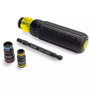 KLEIN FLIP SOCKETS 4 IN 1 IMPACT RATED WITH RATCHET HANDLE A-32920RMAU
