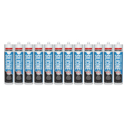 Soudal 154228 Trade Professional Bathroom & Kitchen Silicone Grey 300ml - BOX OF 12