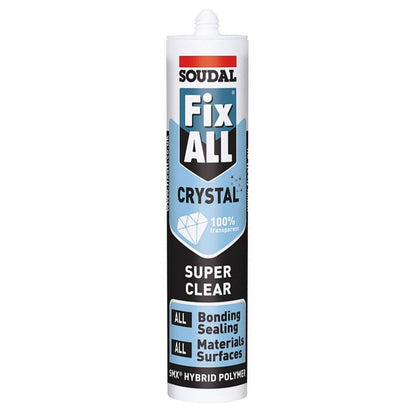 Soudal 290mL Fix All Crystal Sealant - Super Clear - 168149