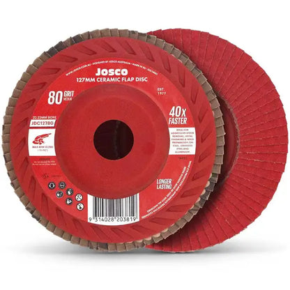 Josco 127mm Ceramic Flap Disc 80G
