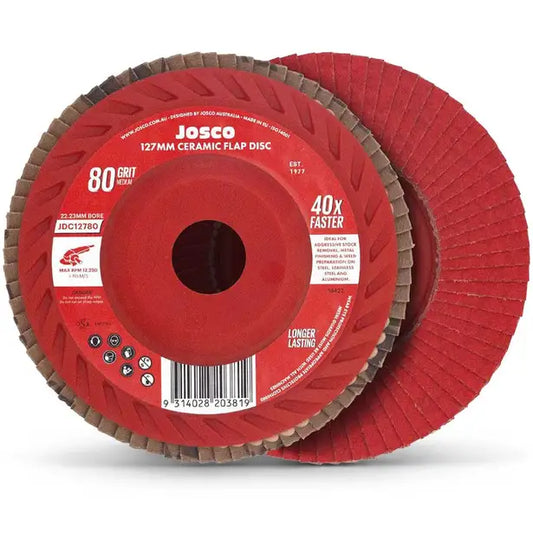 Josco 127mm Ceramic Flap Disc 80G