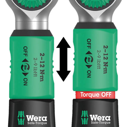 WERA Safe-Torque A 1 Torque Wrench w/ 1/4" Square Head Drive 2-12 Nm WER075800