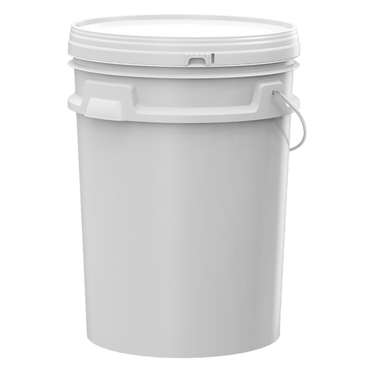 20 Litre Food Grade Plastic Pail Bucket - Drum and Handle with Lid each