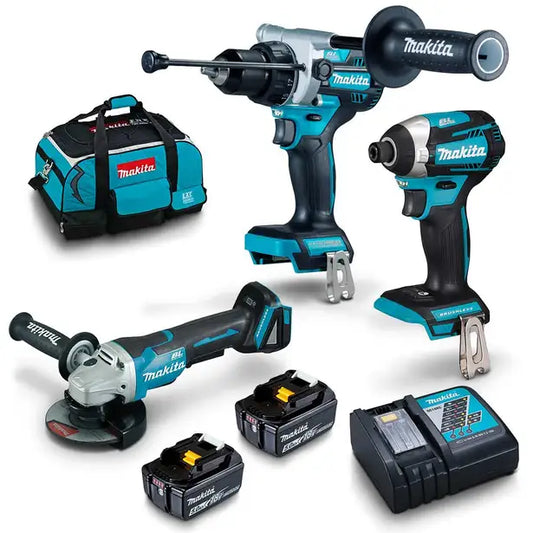 MAKITA 18V BRUSHLESS 3 PIECE 2 X 5.0AH COMBO KIT DLX3149TX1