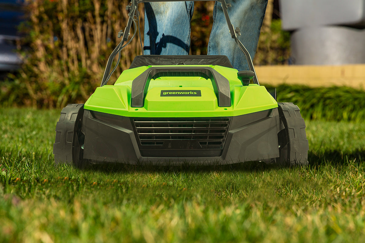 GREENWORKS 1500W 14inch Corded AC Scarifier Dethatcher 2521207AU
