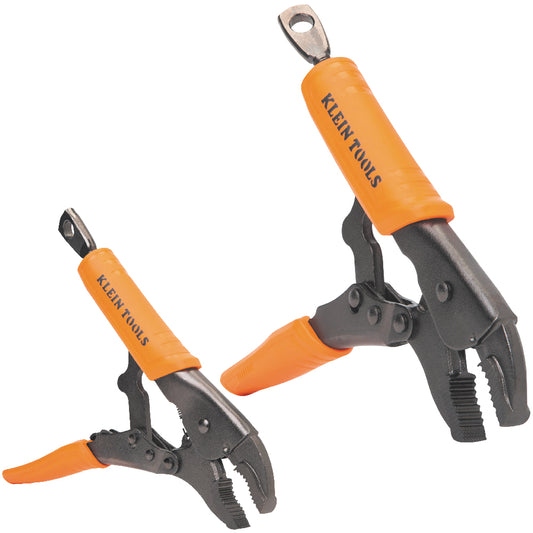 Klein Curved Jaw Locking Pliers Set, 7-Inch and 10-Inch, 2-Piece A-38660