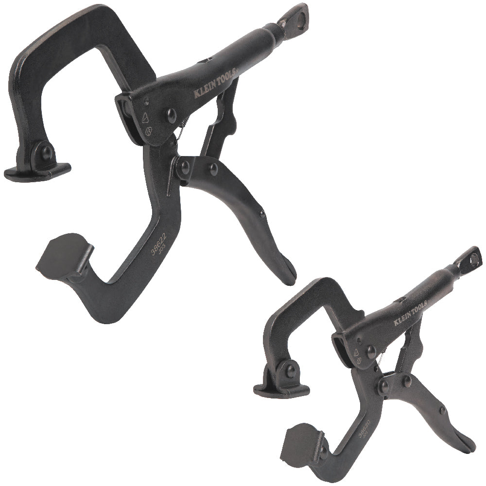 Klein C-Clamp Locking Pliers with Swivel Jaws Set, 6- and 11-Inch, 2-Piece A-38662