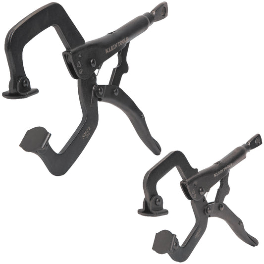Klein C-Clamp Locking Pliers with Swivel Jaws Set, 6- and 11-Inch, 2-Piece A-38662
