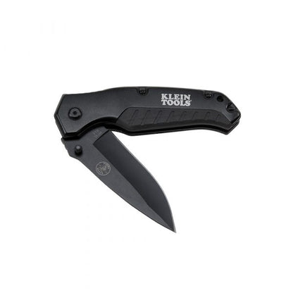 KLEIN Tools A-44220 Pocket Knife, Black, Drop Point Blade